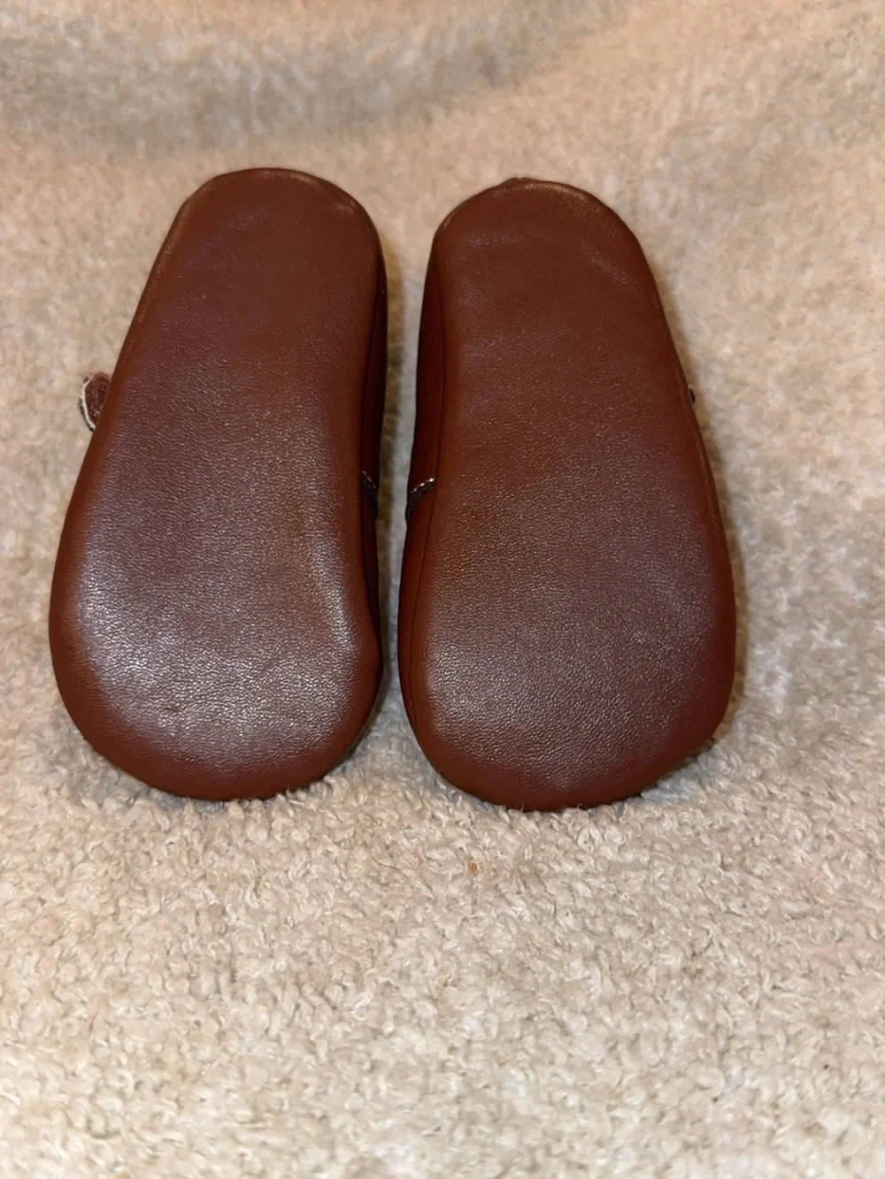 Brown Baby Mary Jane Shoes with Double Straps